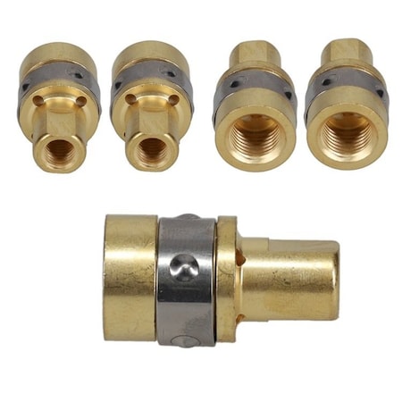 Star Tech Weld Mig Gas Diffuser Mig Adapters for Miller M10, M15 and Hobart H9, H10 Guns, 5PK 169-716